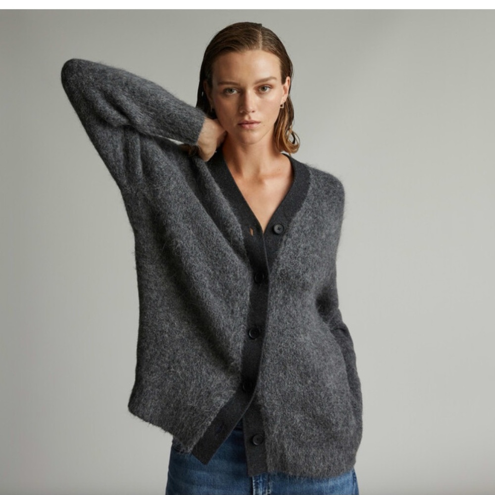 Everylane Superfuzz Oversized Alpca Cardigan